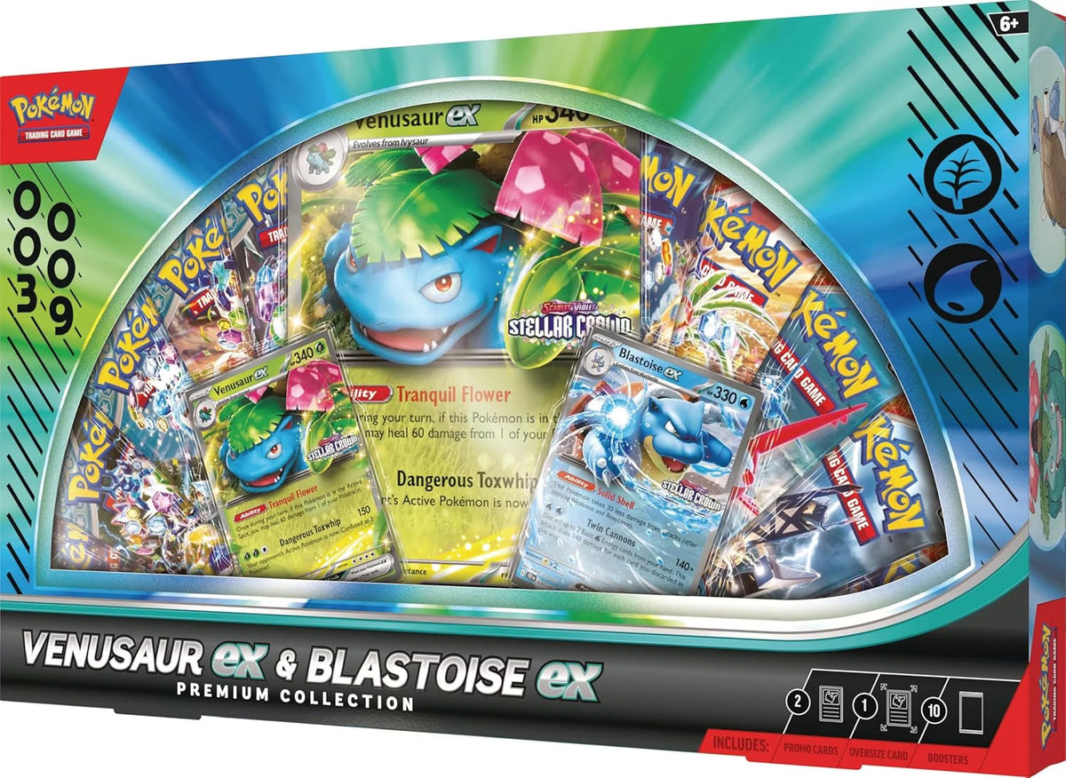 Pokémon Venusaur Blastoise ex Premium - ENGLISH