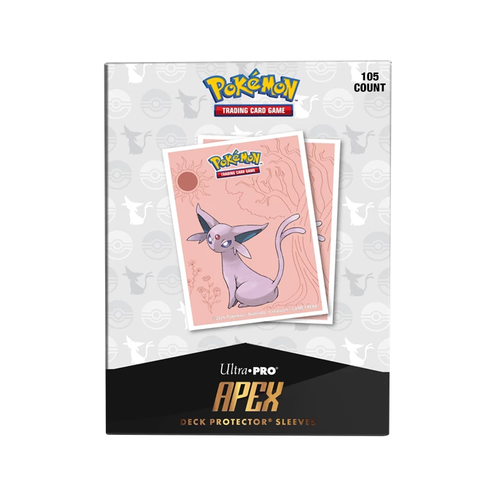 Espeon APEX sleeves front packaging
