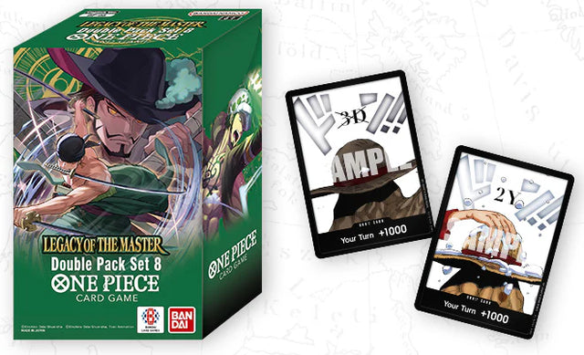 One Piece Card Game - OP12 Legacy of the Master Booster Double Pack Display 8 Boxes
