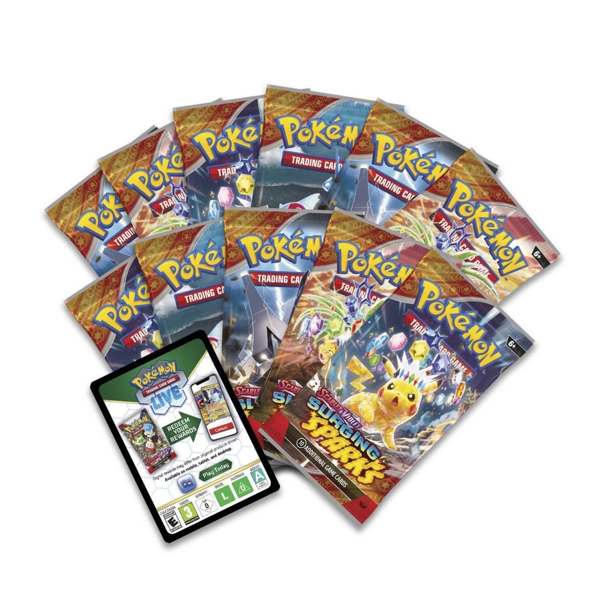 Pokémon TCG: Scarlet & Violet SV08 – Surging Spark Pokémon Center Elite Trainer Box