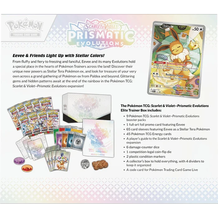 Pokémon TCG: Scarlet & Violet — Prismatic Evolutions Elite Trainer Box Case