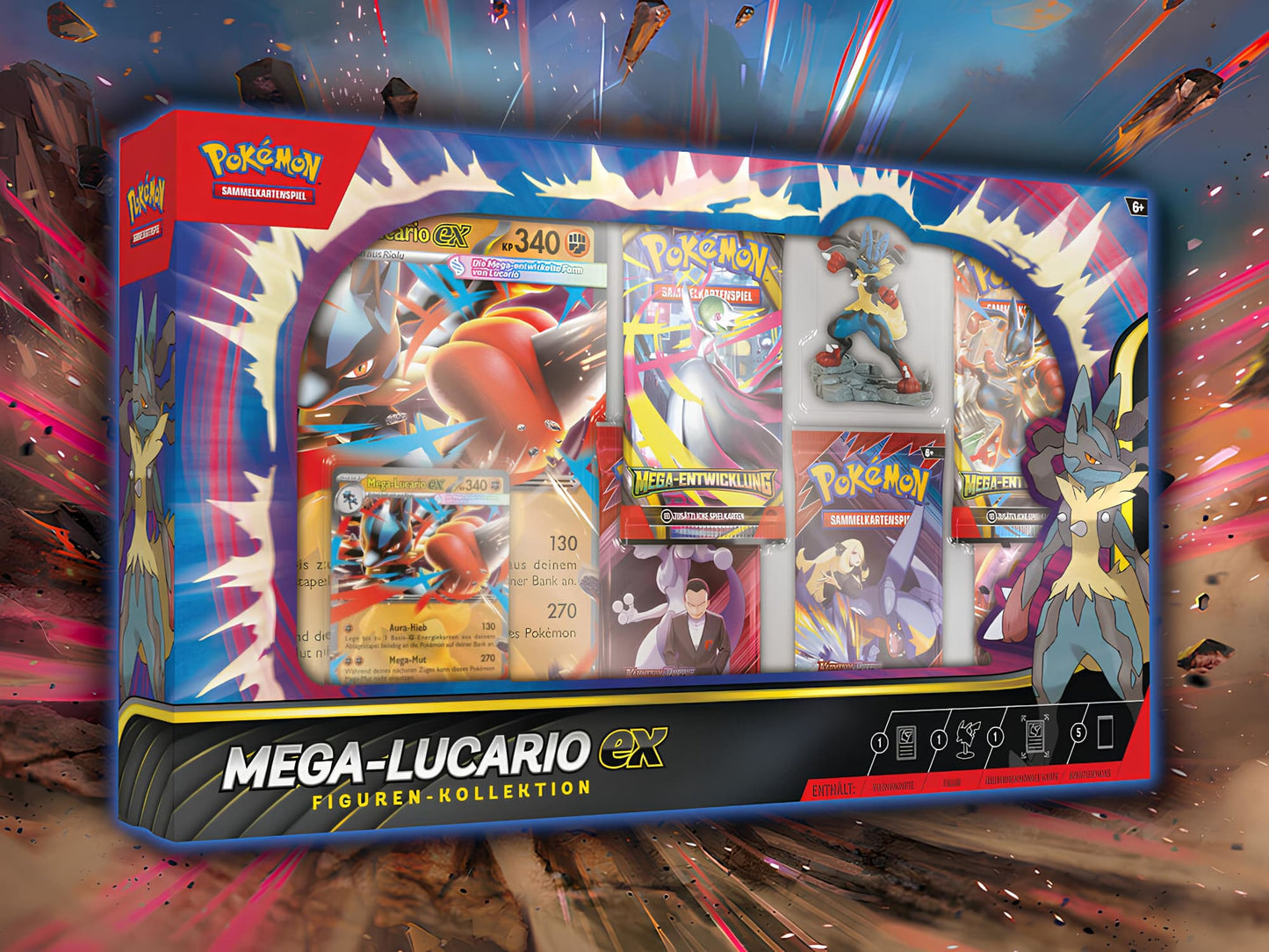 Pokémon TCG: Mega Lucario ex Figure Collection