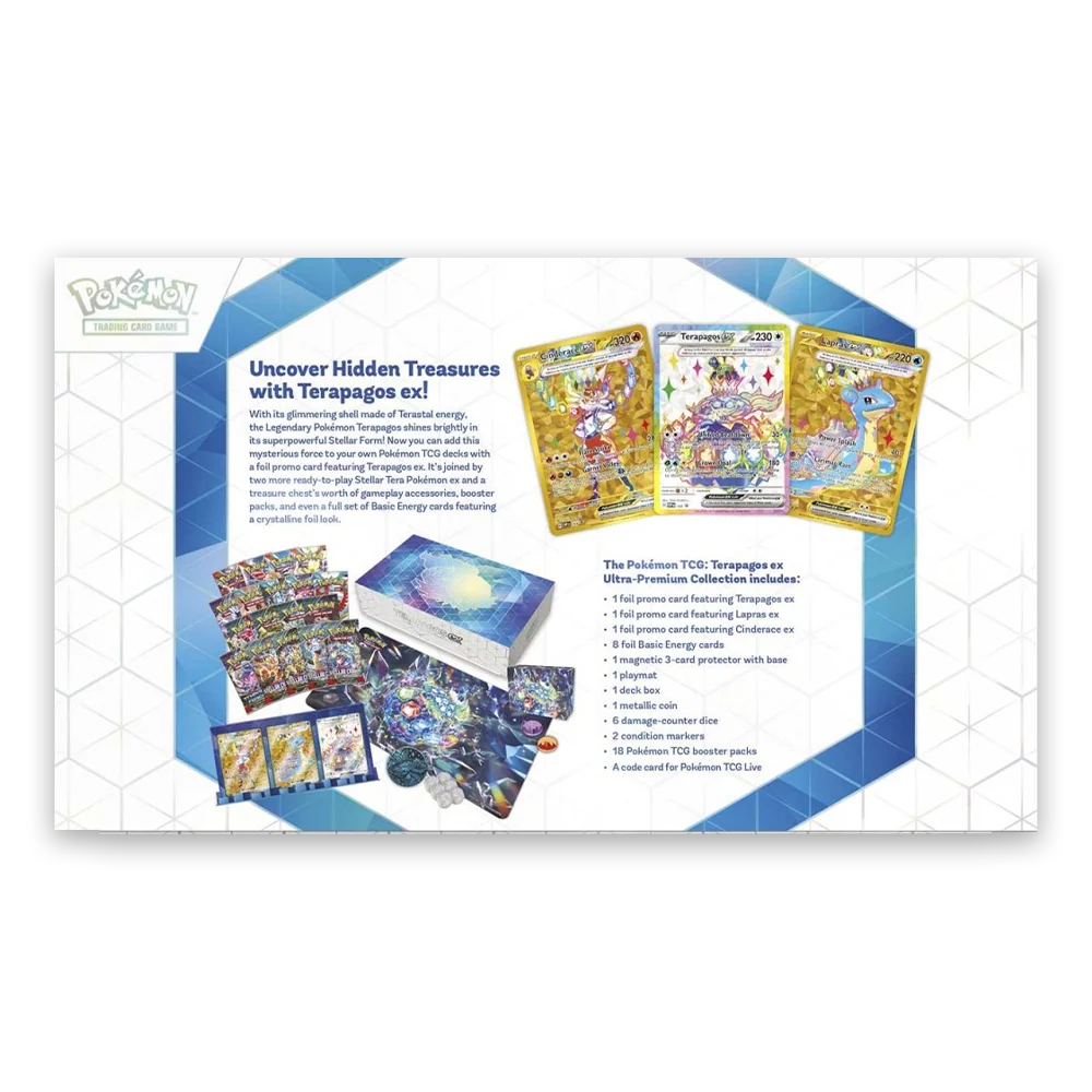 Pokémon Scarlet and Violet Ultra Premium Collection Terapagos Ex (18 Boosters)