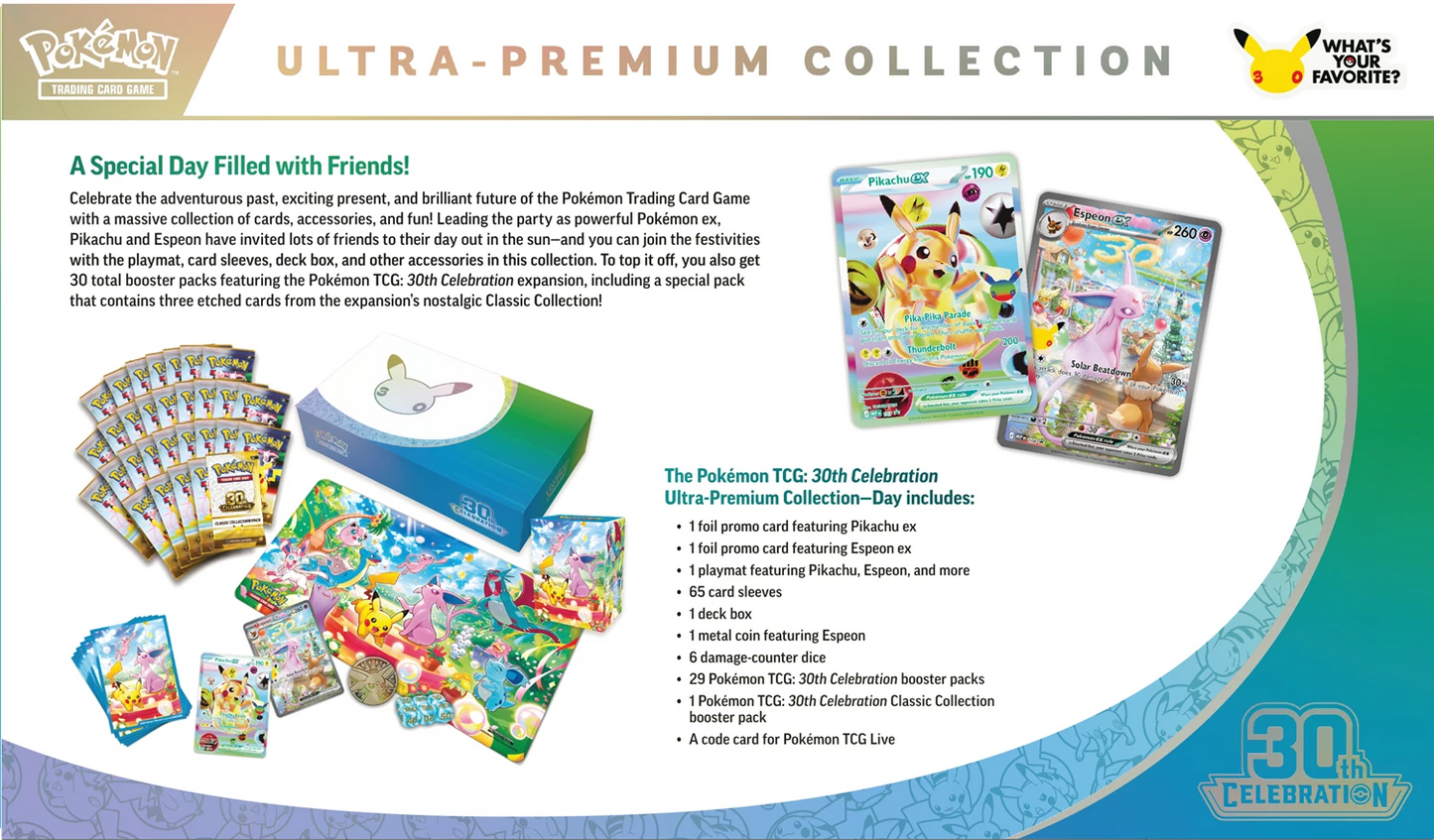 Pokémon TCG 30th Celebration Ultra Premium Collection Day Edition