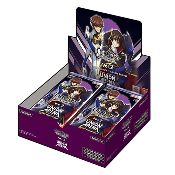 Union Arena – Code Geass Lelouch of the Rebellion Vol.2 Booster Display (16 Packs)