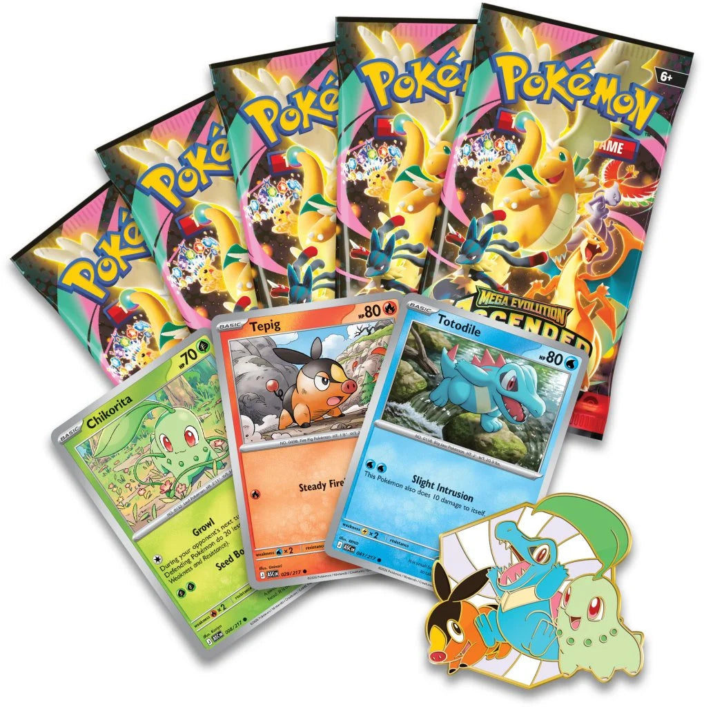 Pokémon TCG: ME2,5 Ascended Heroes First Partners Deluxe Pin Collection