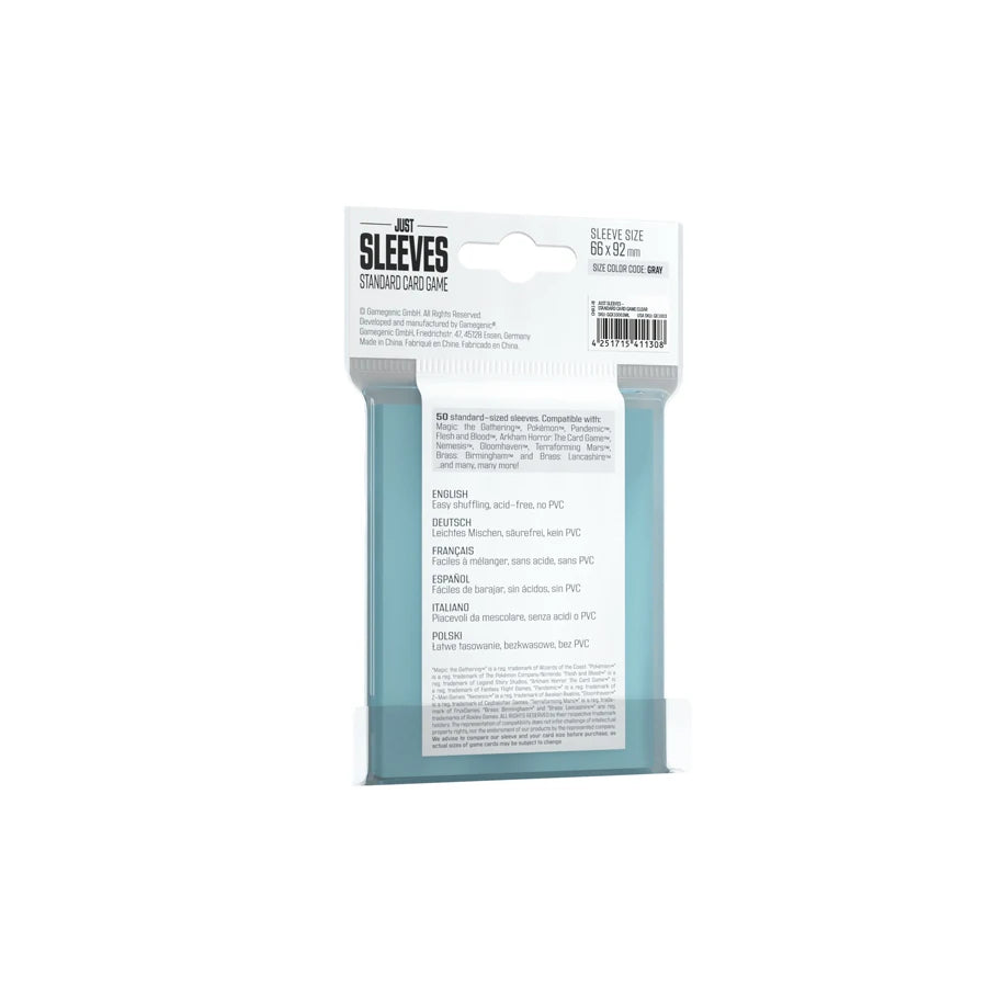 Just Sleeves – Standard Card Game Sleeves (Clear)