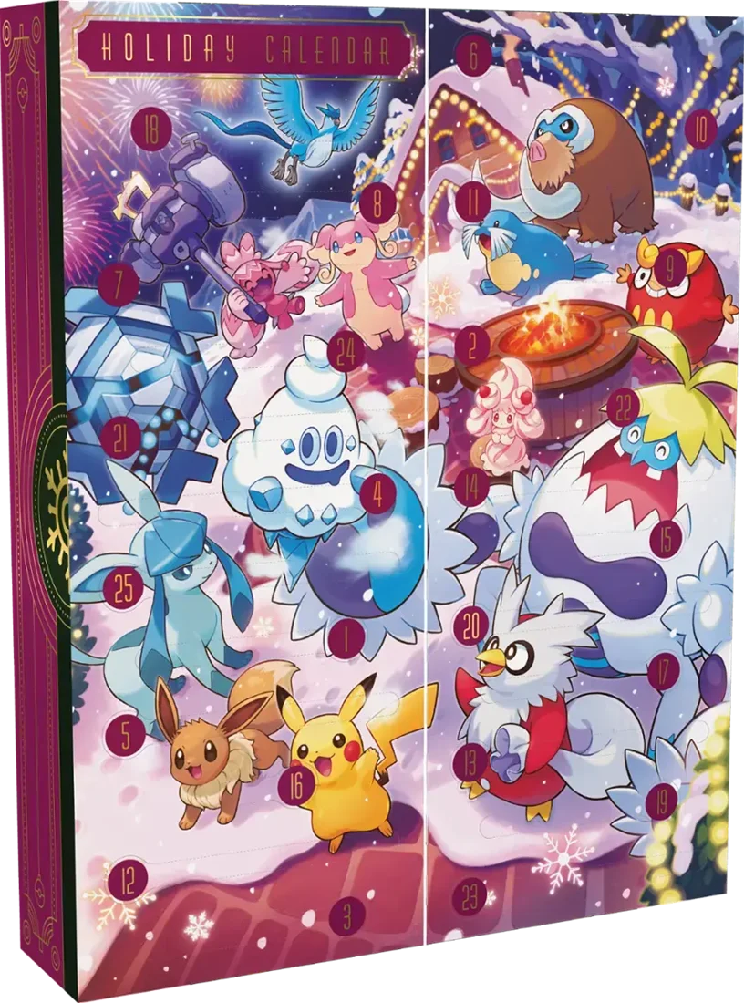 Pókemon Scarlet and Violet Christmas Calendar 2025