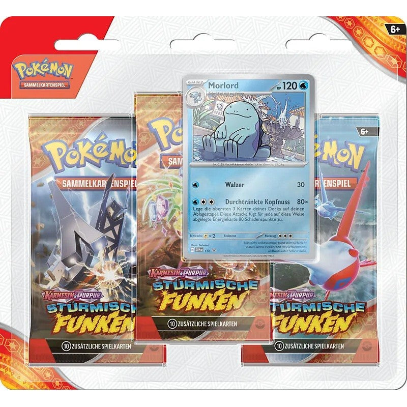 Pokémon TCG: Scarlet & Violet SV08 – Surging Spark 3-Pack Blister Quagsire
