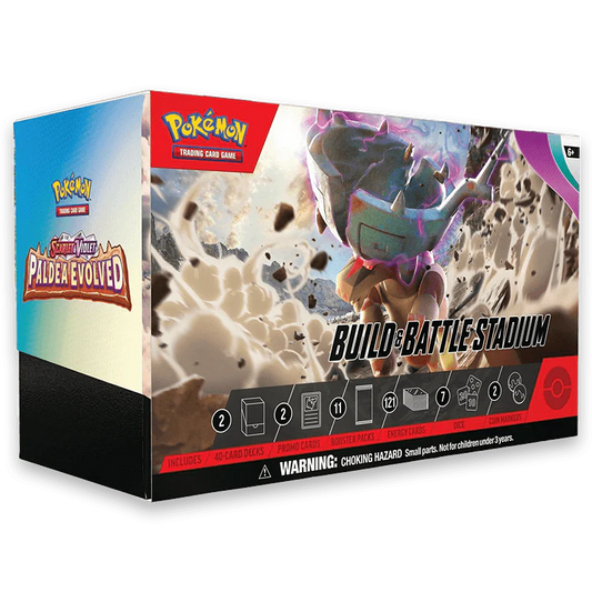 Pokémon Scarlet and Violet SV02 Paldea Evolved Build and Battle Stadium (11 Boosters)