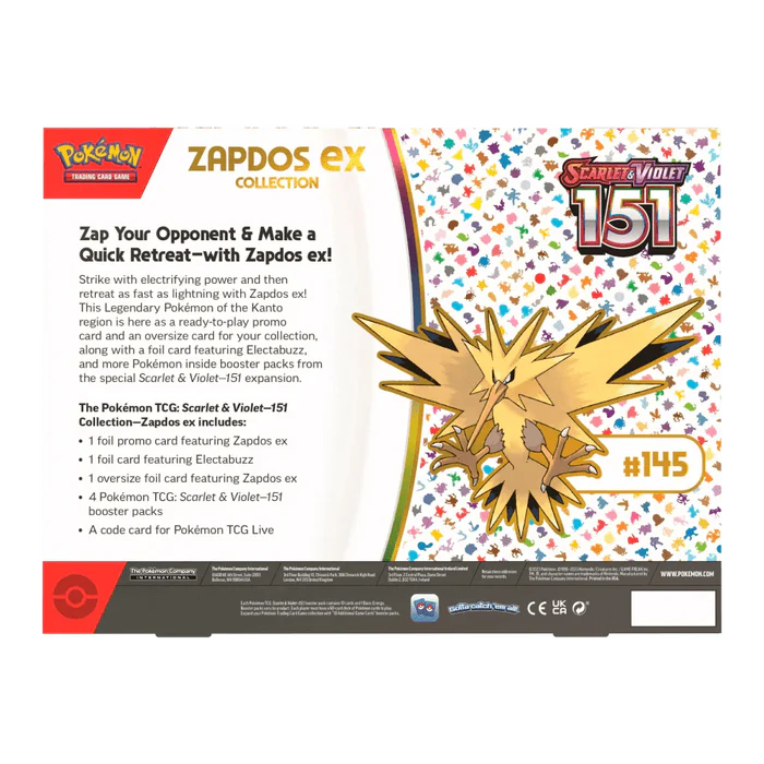 Pokémon TCG: Scarlet and Violet 151 Zapdos EX Collection