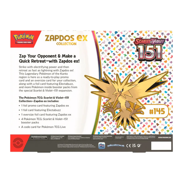 Pokémon TCG: Scarlet and Violet 151 Zapdos EX Collection