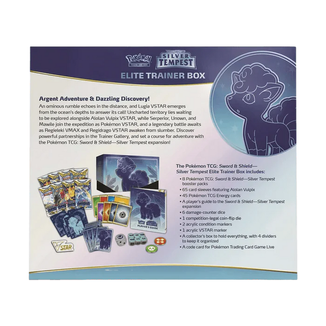 Pokémon TCG: Sword & Shield S11 Silver Tempest Elite Trainer Box