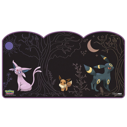 Eevee Espeon Umbreon die cut playmat front