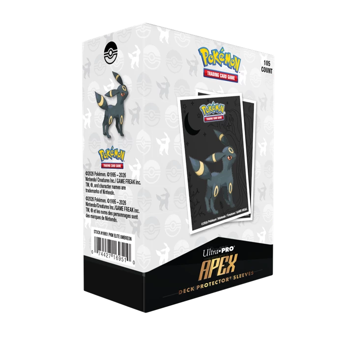 Umbreon APEX sleeves packaging side