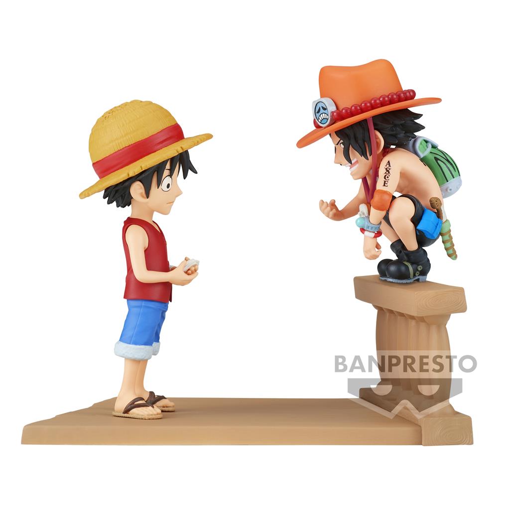 Merchandise - One Piece - Banpresto World Log Stories Figure - Monkey D. Luffy & Portgas D. Ace