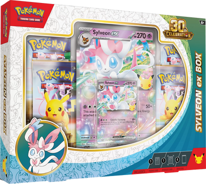 Pokémon TCG 30th Celebration Sylveon ex Box