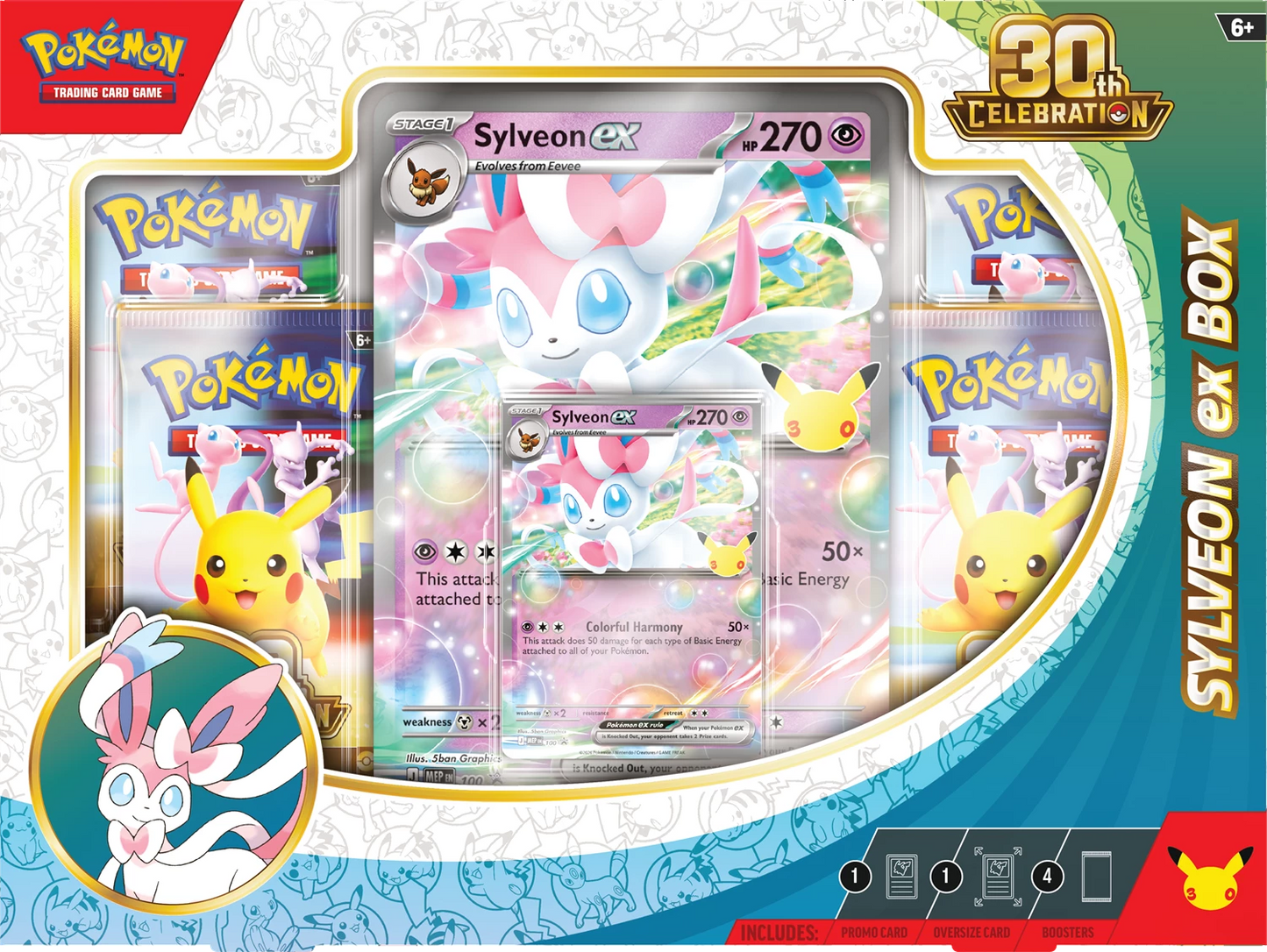 Pokémon TCG 30th Celebration Sylveon ex Box
