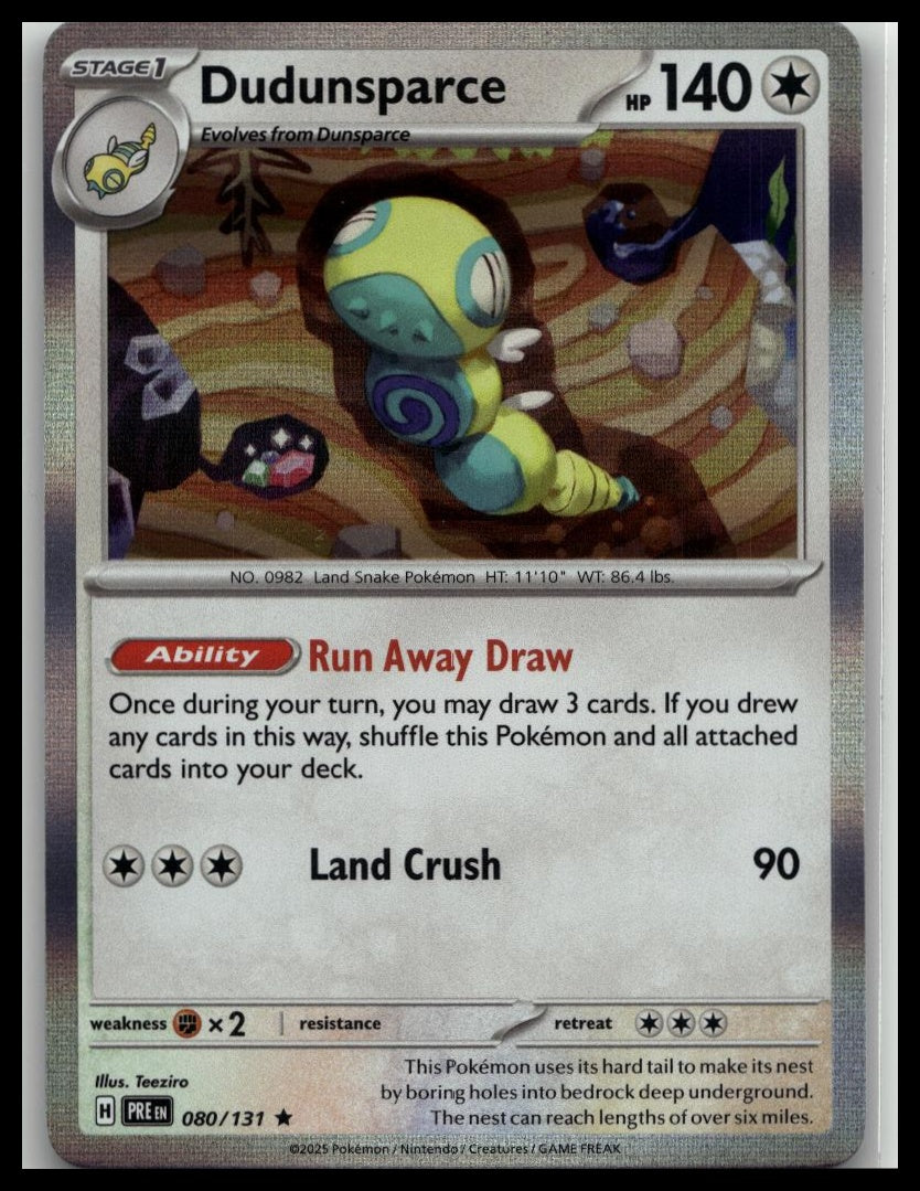 SV: Prismatic Evolutions #080/131 Dudunsparce