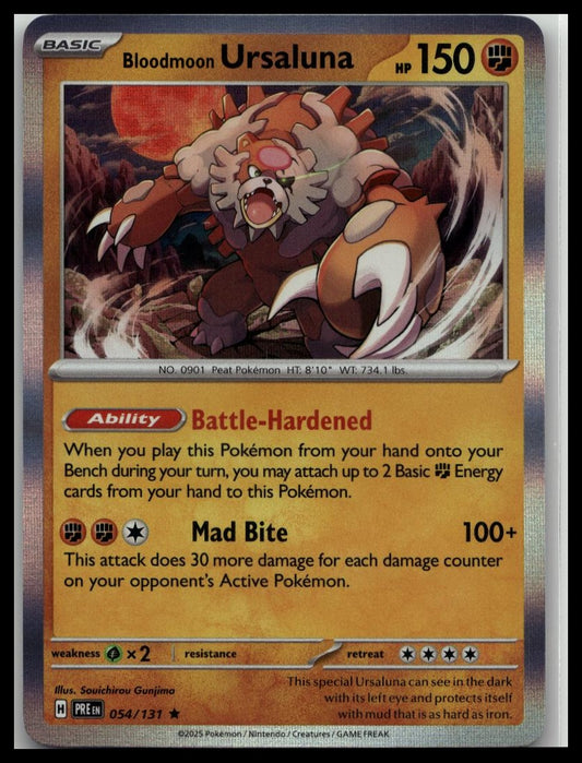 SV: Prismatic Evolutions #054/131 Bloodmoon Ursaluna