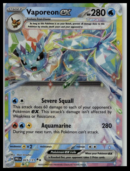 SV: Prismatic Evolutions #023/131 Vaporeon ex