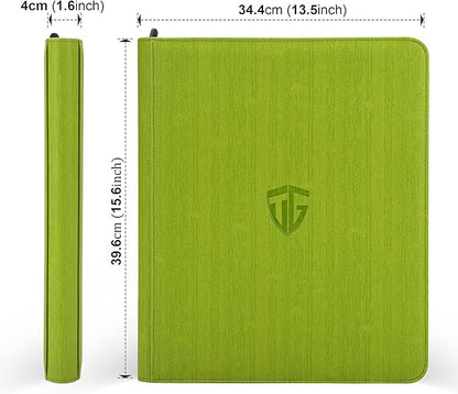 TCGuard  - 9-Pockets Toploader Binder - Olive Green