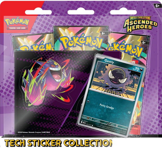 Pokémon TCG: ME2,5 Ascended Heroes! Tech Sticker Collections Gastly