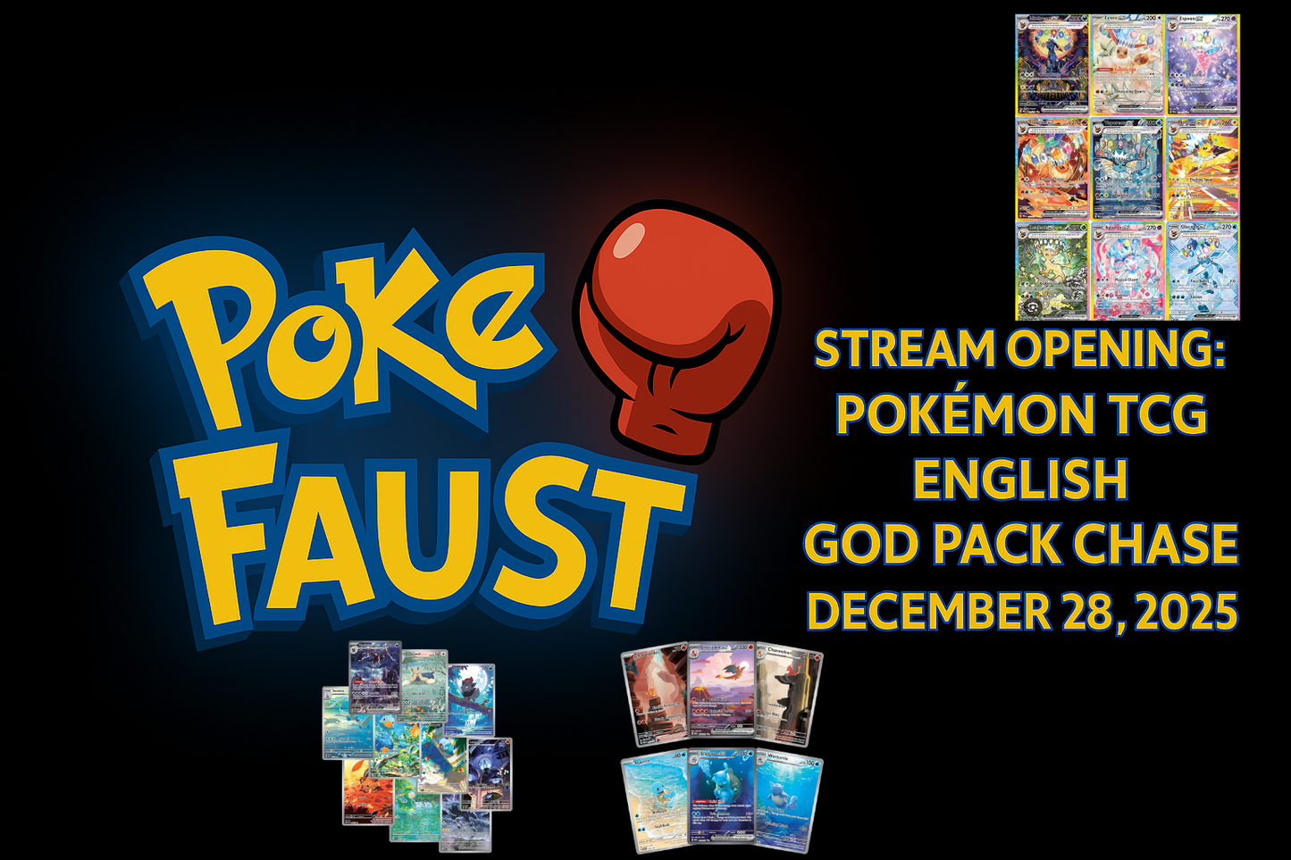 Poké Faust: Stream Opening – Pokémon TCG English God Pack Chase (28.12.2025)