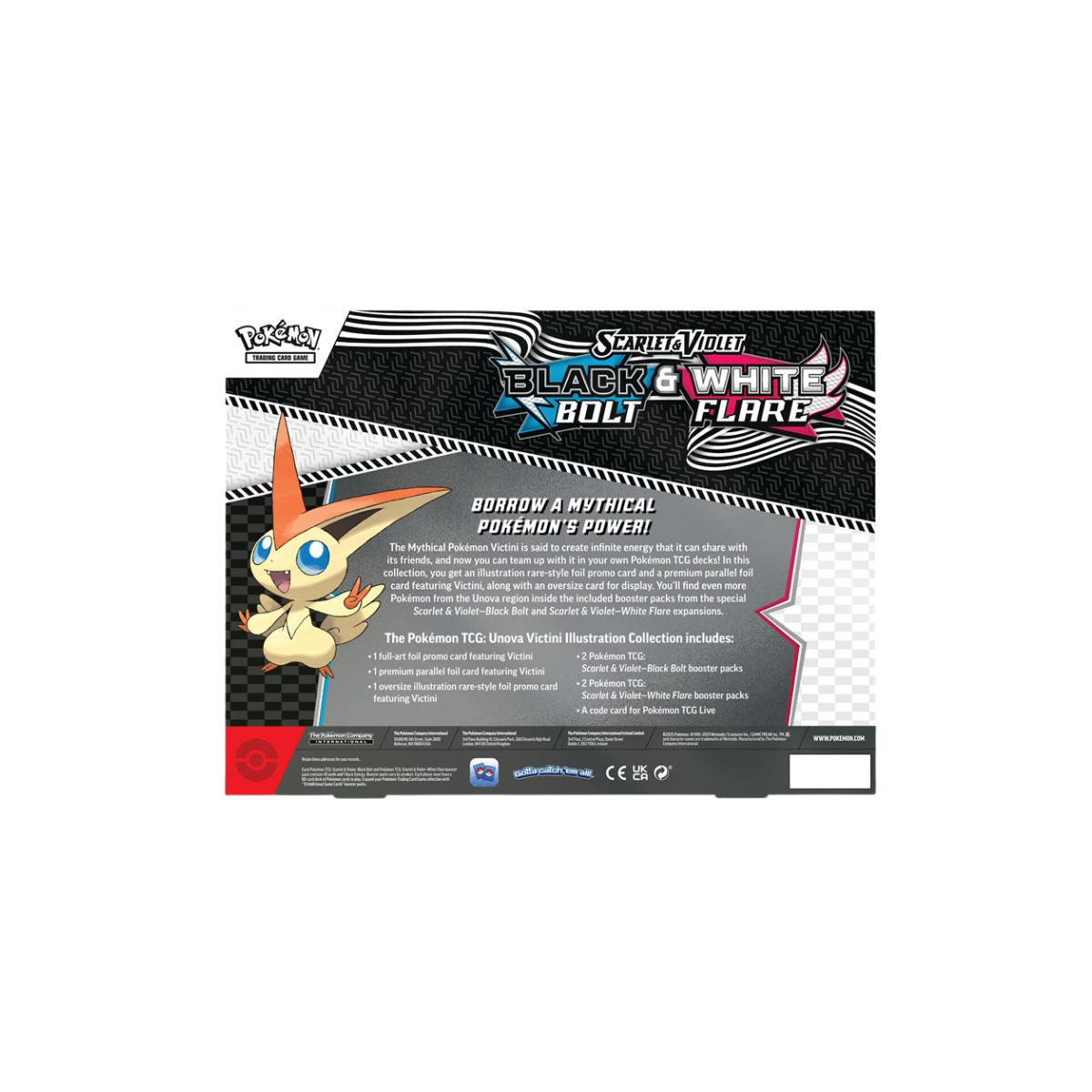 Pokémon TCG: Scarlet & Violet 10.5 Black Bolt & White Flare Unova Victini Illustration Collection