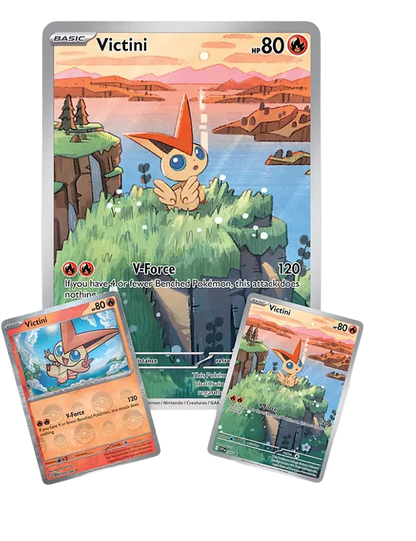 Pokémon TCG: Scarlet & Violet 10.5 Black Bolt & White Flare Unova Victini Illustration Collection