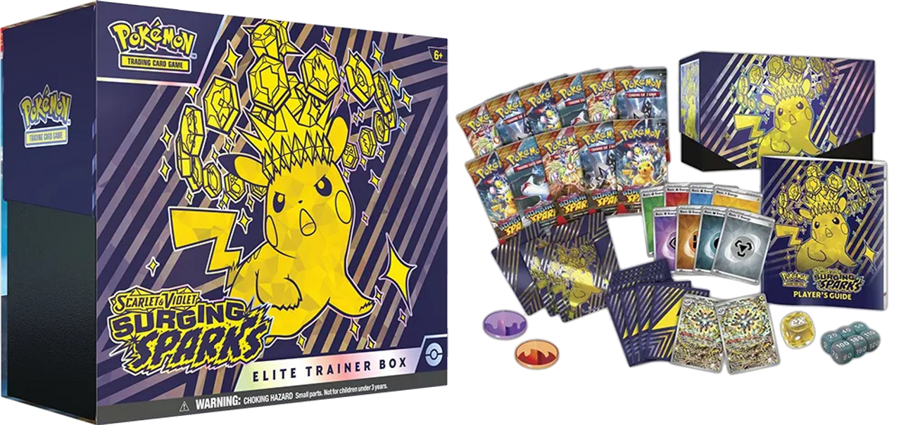 Pokémon TCG: Scarlet & Violet SV08 – Surging Spark Pokémon Center Elite Trainer Box