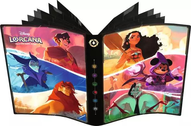 Disney Lorcana TCG: Set 5–8 Collect Binder — Mickey, Vaiana and Cruella De Vil