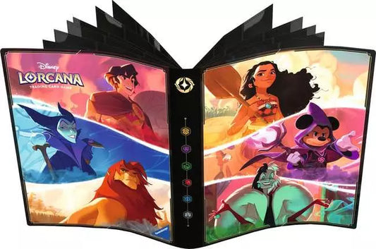 Disney Lorcana TCG: Set 5–8 Collect Binder — Mickey, Vaiana and Cruella De Vil