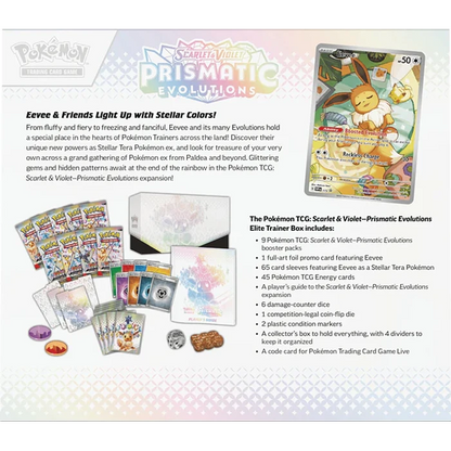 Pokémon TCG: Scarlet & Violet — Prismatic Evolutions Elite Trainer Box