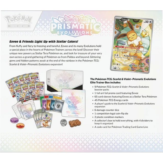 Pokémon TCG: Scarlet & Violet — Prismatic Evolutions Elite Trainer Box