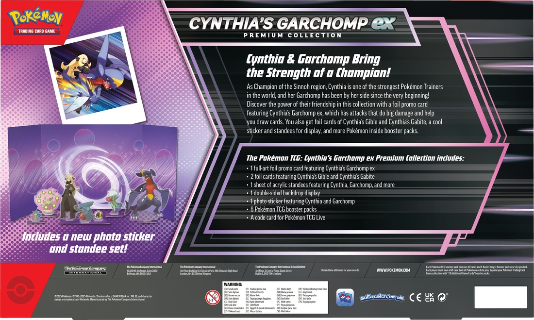 Pokémon Cynthias Garchomp ex Premium Collection Box