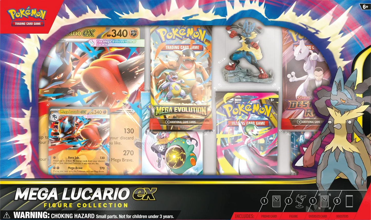Pokémon TCG: Mega Lucario ex Figure Collection