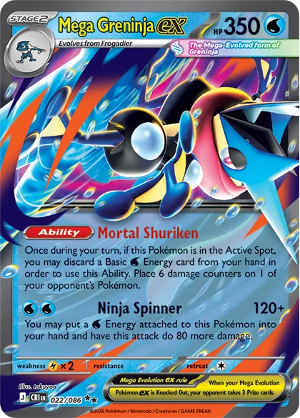 Pokémon TCG: Mega Greninja Ex Premium Collection