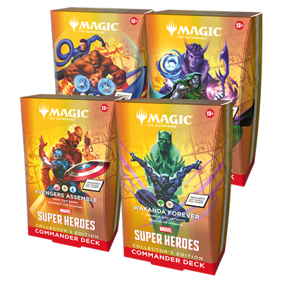 MTG - Marvel Super Heroes Collector's Commander Deck Display (4 Decks) - English