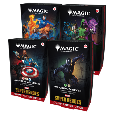 MTG - Marvel Super Heroes Commander Deck Display (4 Decks) - English