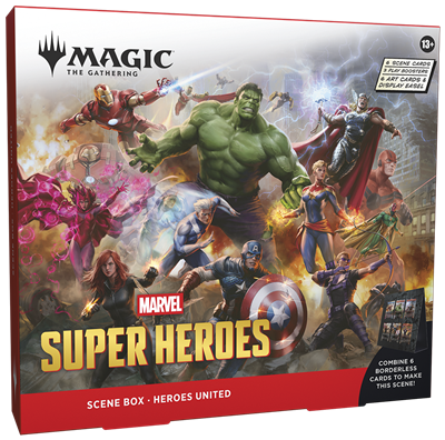 MTG - Marvel Super Heroes Scene Box Display (4 Boxes) - English