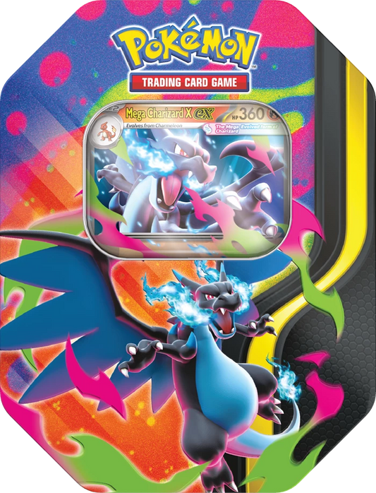 Pokémon TCG: Mega Evolution – Mega Charizard X Tin