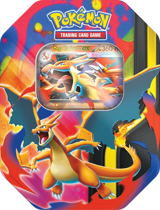 Pokémon TCG: Mega Evolution – Mega Charizard Y Tin