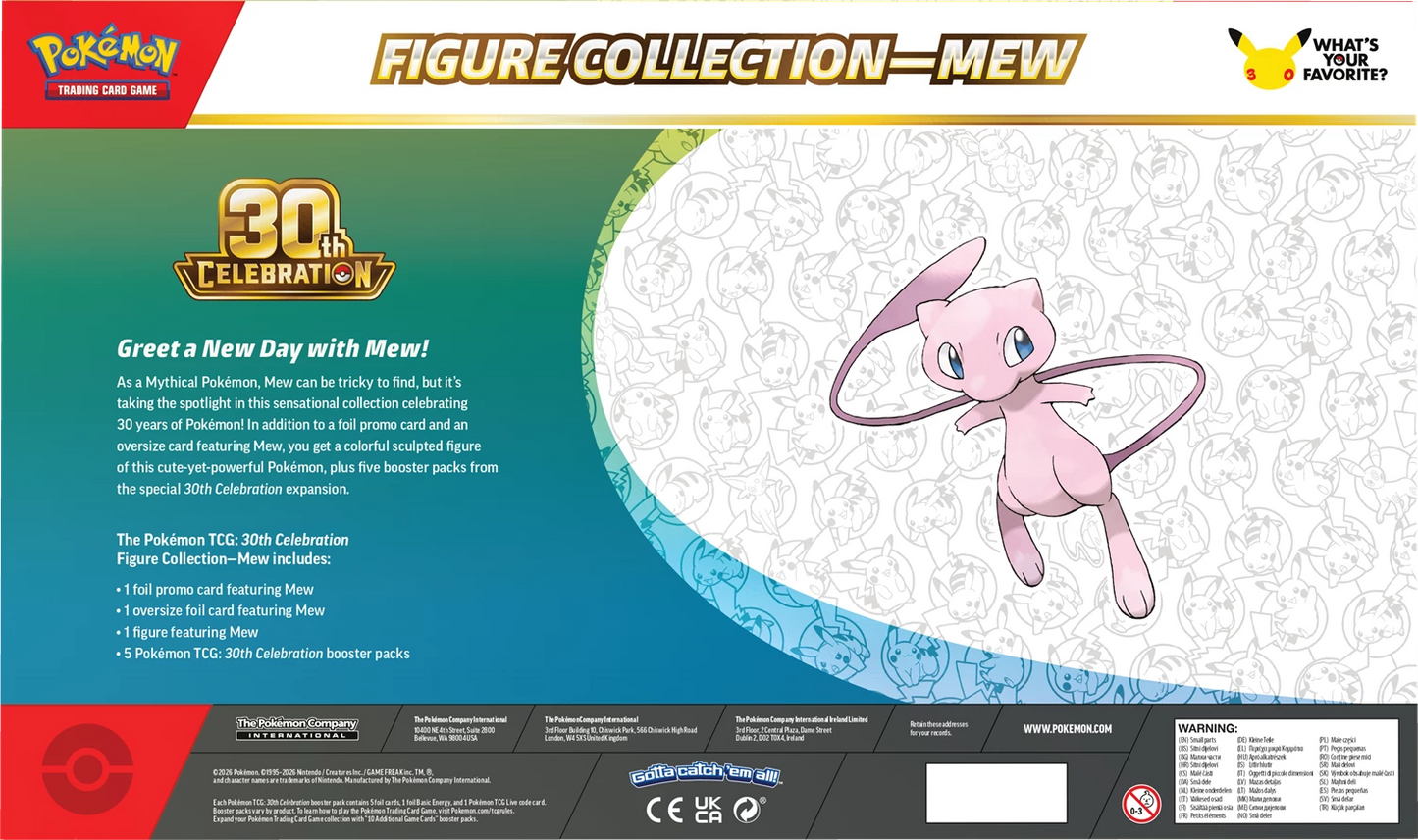 Pokémon TCG 30th Celebration Mew Premium Figure Collection