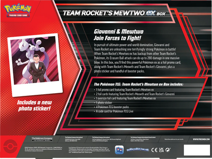 Pokémon Team Rocket's Mewtwo ex Box