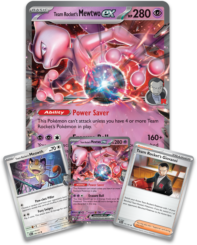 Pokémon Team Rocket's Mewtwo ex Box