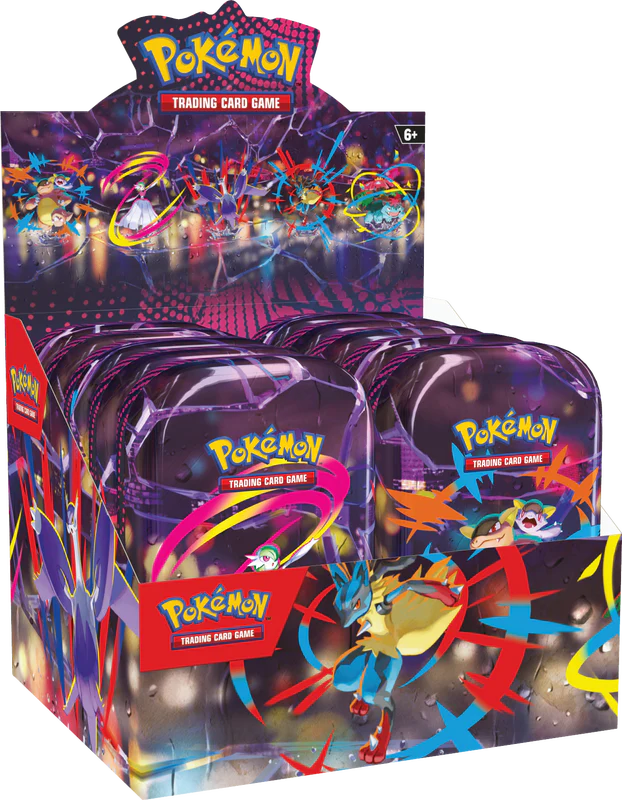 Pokémon ME01 Mega Evolution Mini Tin Display (10 Mini Tins)
