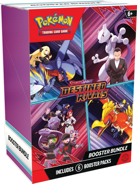 Pokémon TCG: Scarlet and Violet SV10 Destined Rivals Booster Bundle (6 Boosters)
