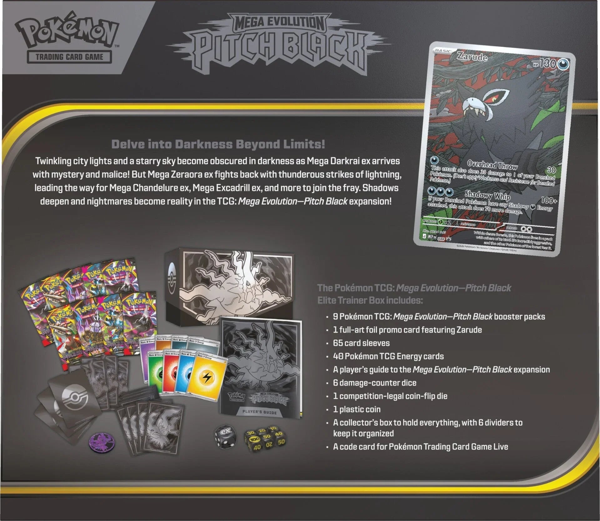 Pokmon TCG: ME05 Pitch Black Elite Trainer Box www.pokefaust.ch Pokmon TCG: ME05 Pitch Black Elite Trainer Box www.pokefaust.ch