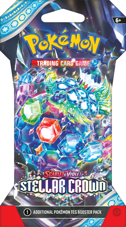 Pokémon TCG: Scarlet &amp; Violet SV07 – Stellar Crown Sleeved Booster